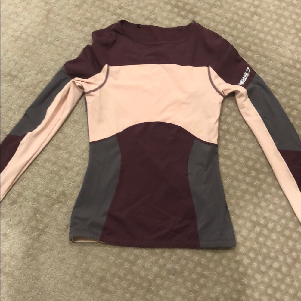 Gym shark long sleeve compression top